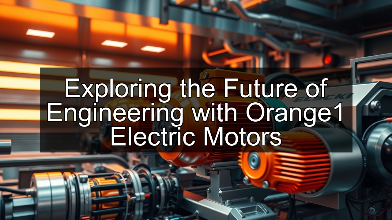 brushless servomotor orange1 electric motors engineering motors electric motors